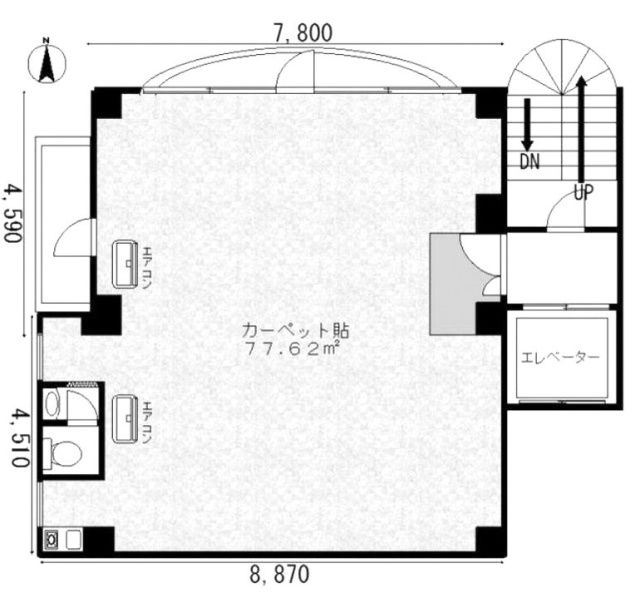 コードンブリューⅡ3F 間取り図