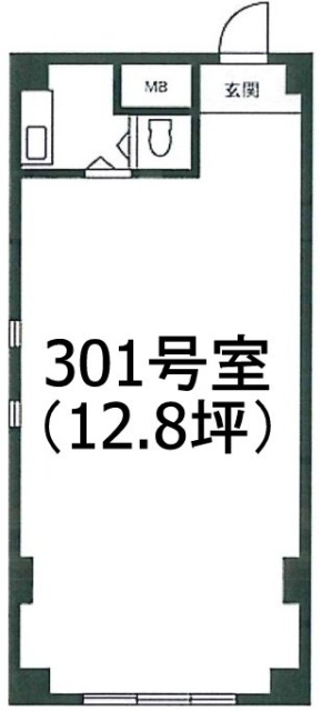 カーサ第2新宿301 間取り図