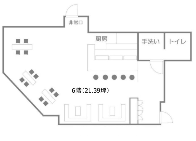 新宿メトロビル6F 間取り図