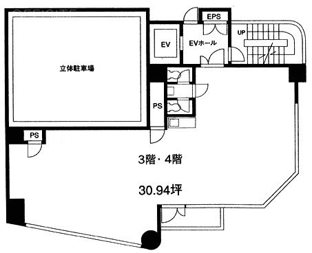 フジヤミウラビル4F 間取り図