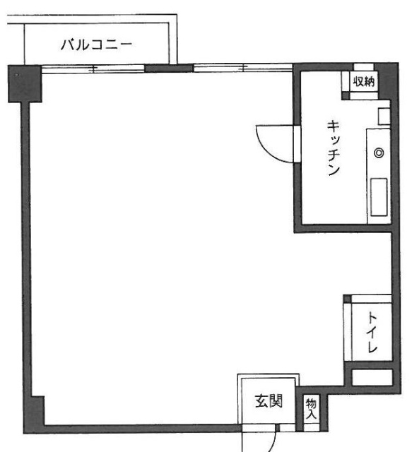 赤坂七番館105 間取り図