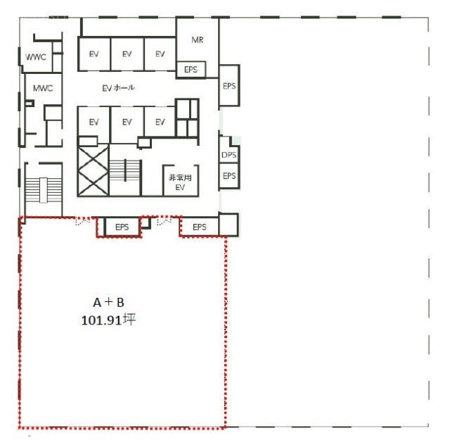 Dタワー西新宿AB 間取り図