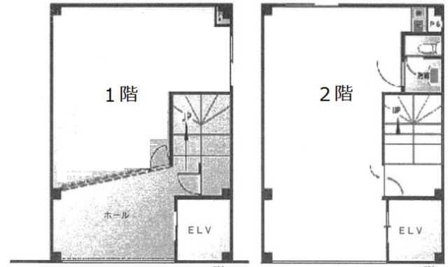 日東横山ビル2F～6F 間取り図