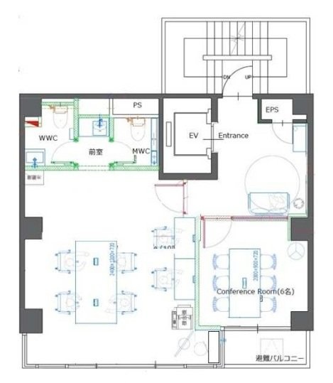 NOVEL WORK Hatcchobori2F 間取り図