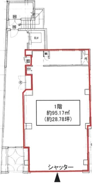 SOLASIAビル1F 間取り図