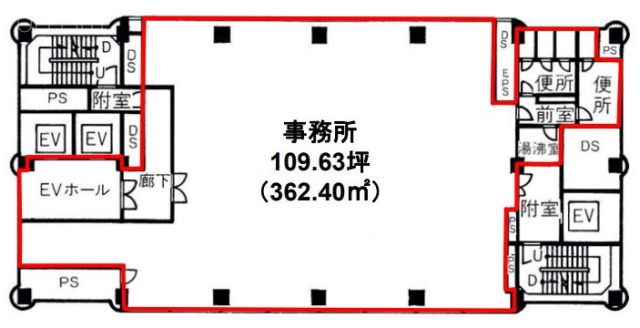 サンタワーズセンタービル12F 間取り図