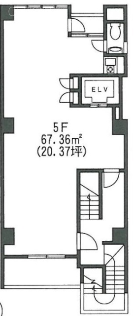 田尻ビル5F 間取り図