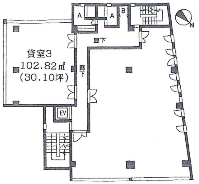 第1鈴勝ビル3F 間取り図