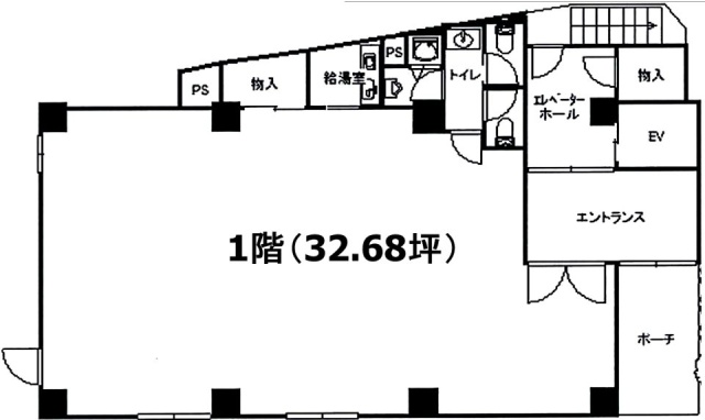 山方ビル1F 間取り図