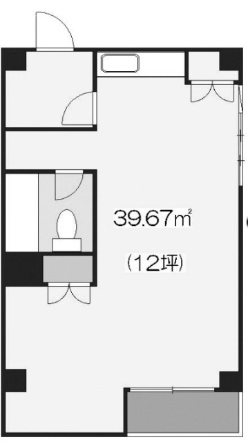 鯉江ビル602 間取り図