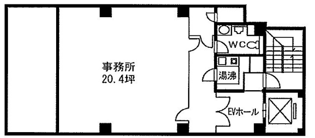 TKK新橋ビル8F 間取り図