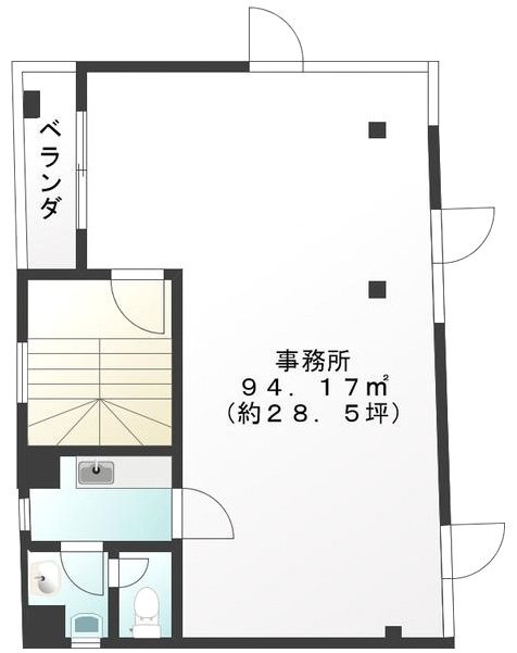 石田ビル2F 間取り図