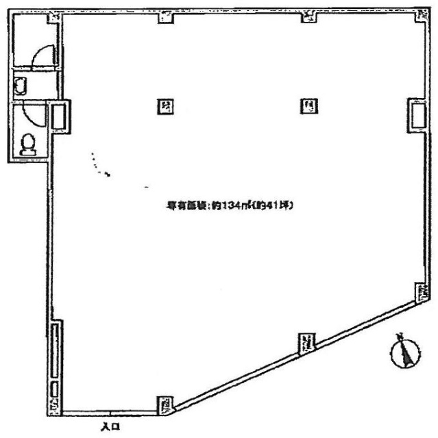 手塚ビル1F 間取り図