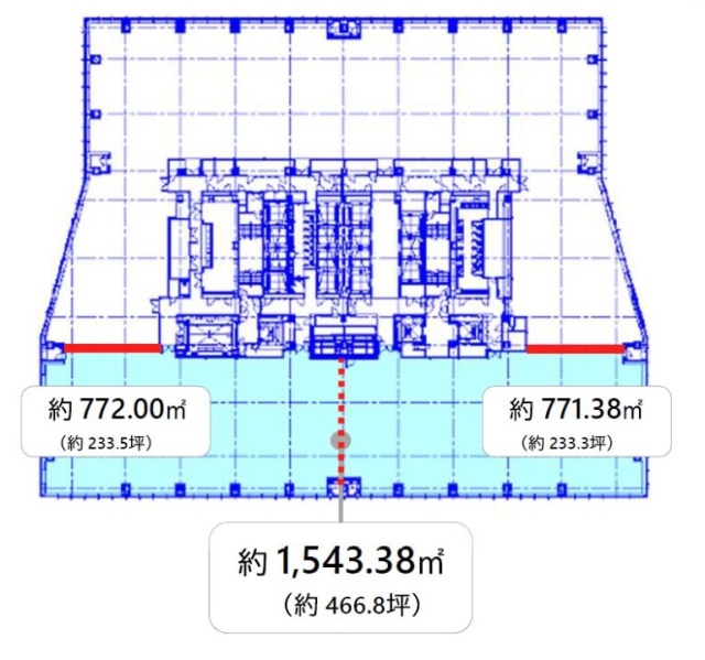 虎ノ門ヒルズステーションタワー35F 間取り図