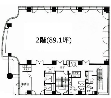 大森本田ビル201 間取り図