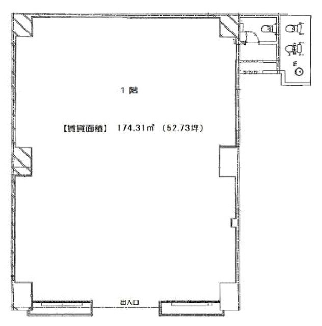 RBM築地駅前ビル1F 間取り図