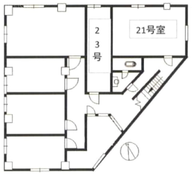 東物産ビル21 間取り図