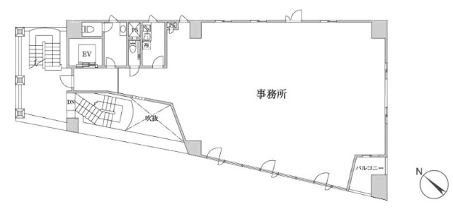 渋谷ふじみビルディング2F 間取り図