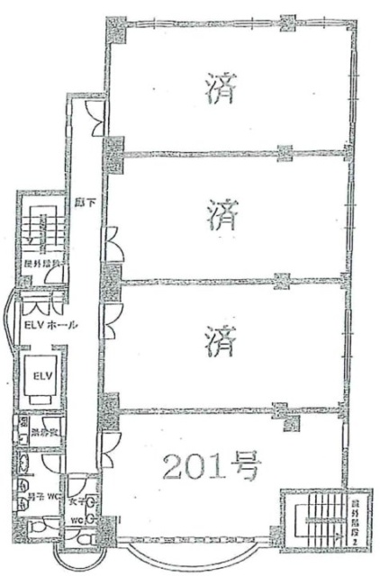 三鷹第二ビル201 間取り図