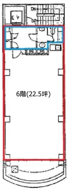 エスエスセブン西蒲田ビル6F 間取り図