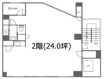 東海ビル2F 間取り図