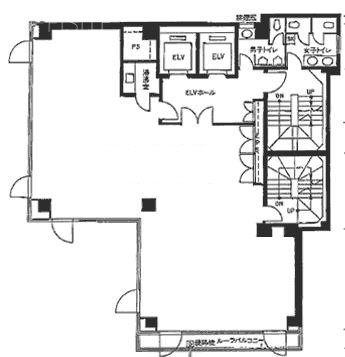 ユニゾ八重洲2丁目ビル8F 間取り図