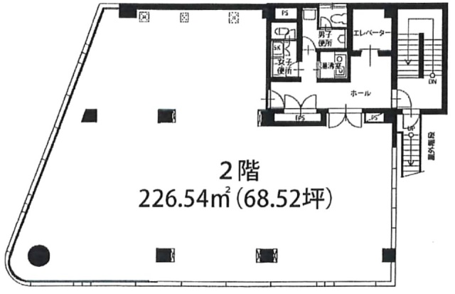 オフィス・イン品川ビル2F 間取り図