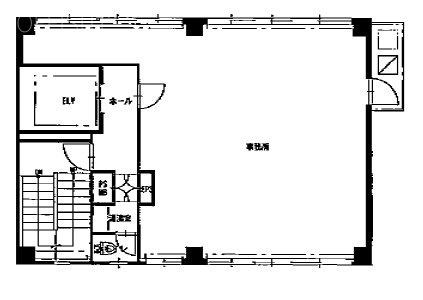 ワイズ神南ビル7F 間取り図