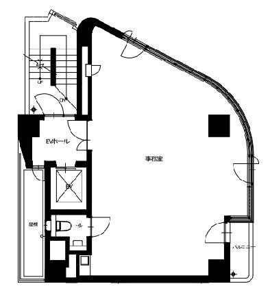 SuSLOB北参道ビル2F 間取り図