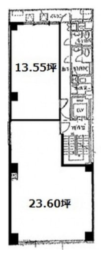 福禄(ふくろく)ビルB 間取り図