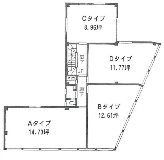 八重洲優和ビルD 間取り図