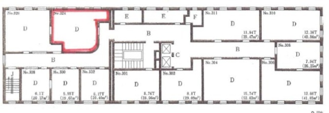 丸石ビル3F 間取り図