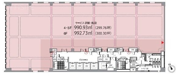 京橋イーストビル4F 間取り図