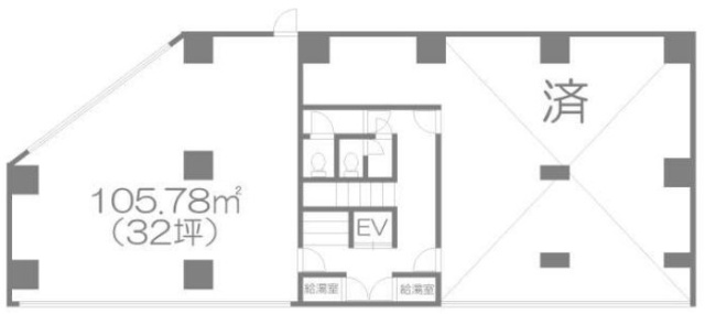 新銘ビル5F 間取り図