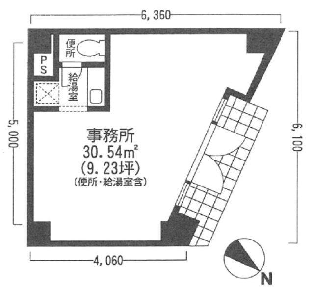 リンデンバウムビル1F 間取り図