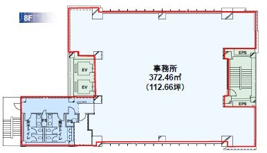 Daiwa恵比寿4丁目ビル8F 間取り図