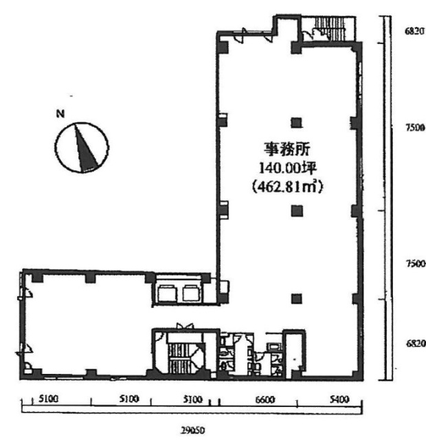 内山ビル2F 間取り図