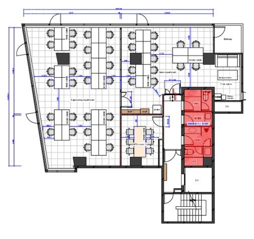 ACN日本橋ビル5F 間取り図