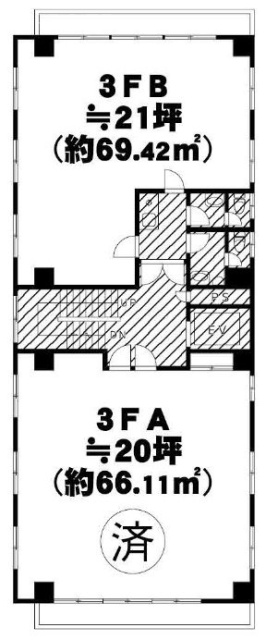 第2桂城ビルB 間取り図