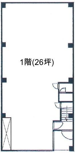 弥生町2丁目貸店舗・事務所1F 間取り図