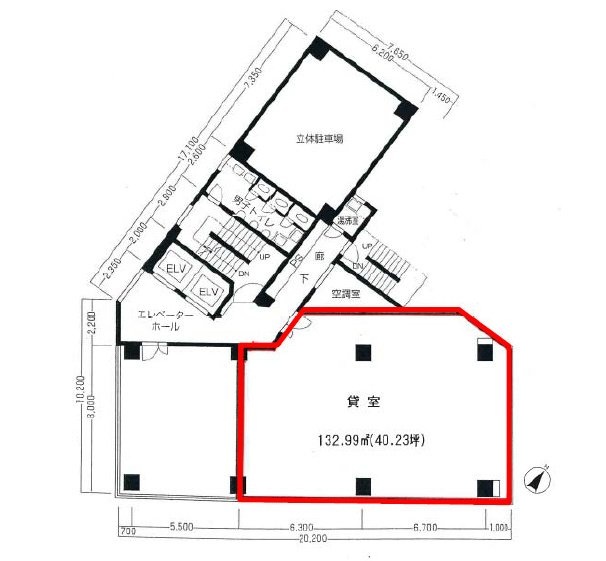 宮益坂プレイス渋谷7F 間取り図