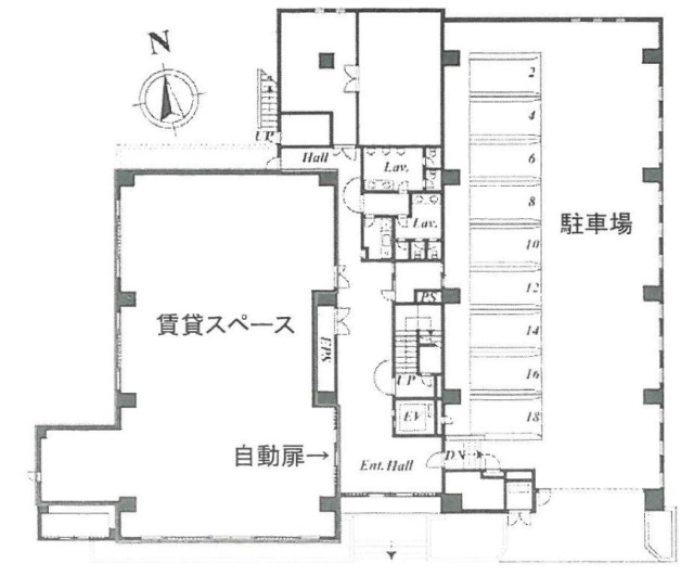 パーク芝ビル1F 間取り図
