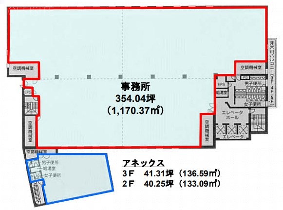 第一びる本館2F 間取り図