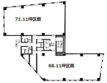 市ヶ谷中央ビルA 間取り図