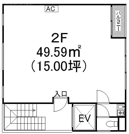 赤木ビル2F 間取り図