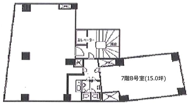 第7田中ビルB 間取り図