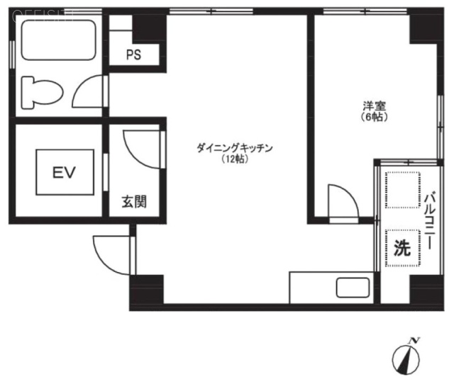 宮崎ビル5F 間取り図