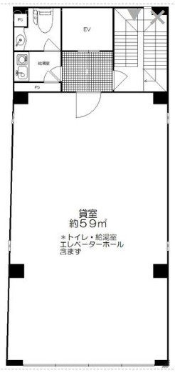 高円寺クアトロビル3F 間取り図