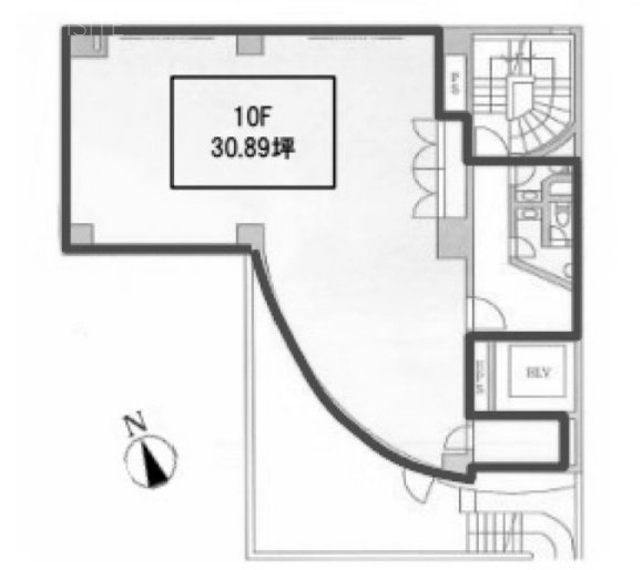 日暮里コミュニティビル10F 間取り図