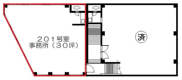 アートKS本一色ビル201 間取り図